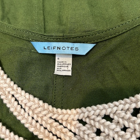 ANTHROPOLOGY LEIFNOTES Braided Rope Neckline Tank Top Cami - Picture 8 of 9